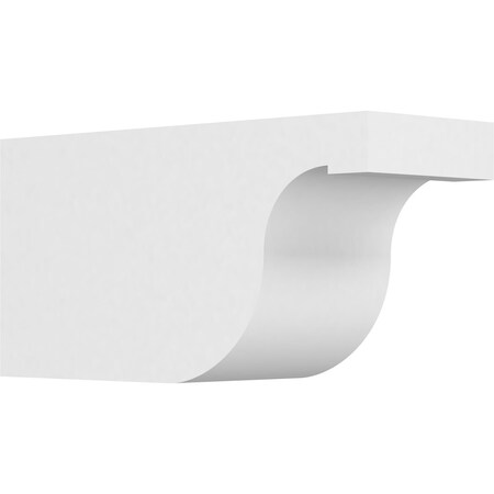 Ekena Millwork Standard Del Monte Architectural Grade PVC Rafter Tail, 6"W X 8"H X 16"L RFTP06X08X16DEL